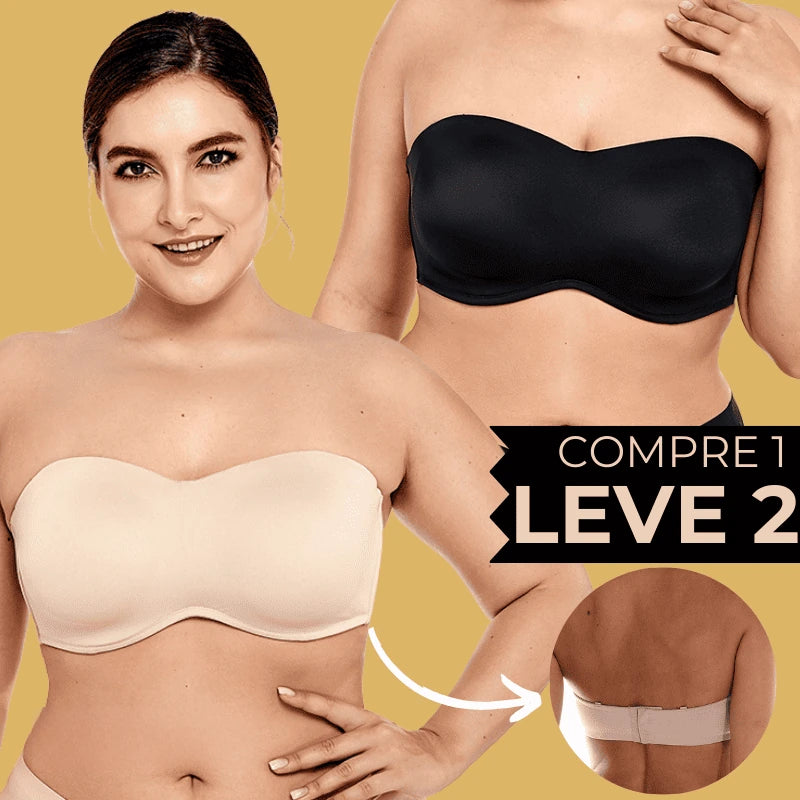 Kit 2 Sutiãs Tomara que Caia Sync Comfort - Sustentação Ideal e Conforto sem Alças + Brindes