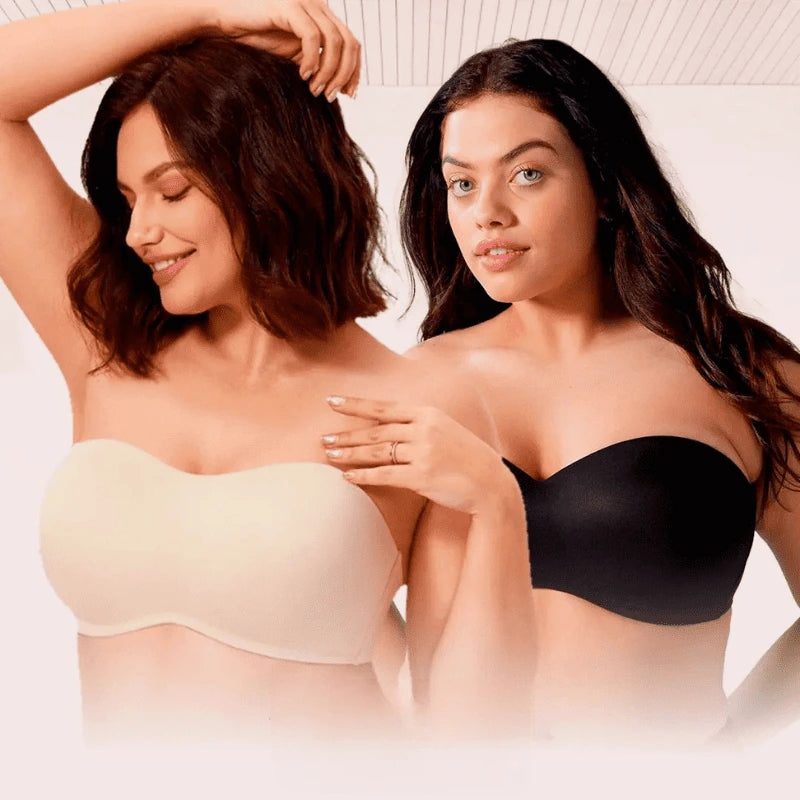 Kit 2 Sutiãs Tomara que Caia Sync Comfort - Sustentação Ideal e Conforto sem Alças + Brindes
