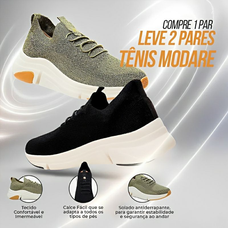 Tênis Ortopédico Modare 2026 - Compre 1 Leve 2 Hoje!